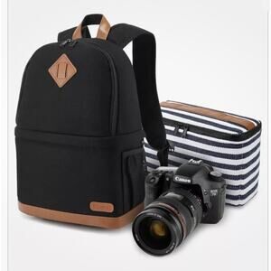 Kattee Camera Backpack Professional DSLR/SLR/14 Laptop Bag Waterproof photo New